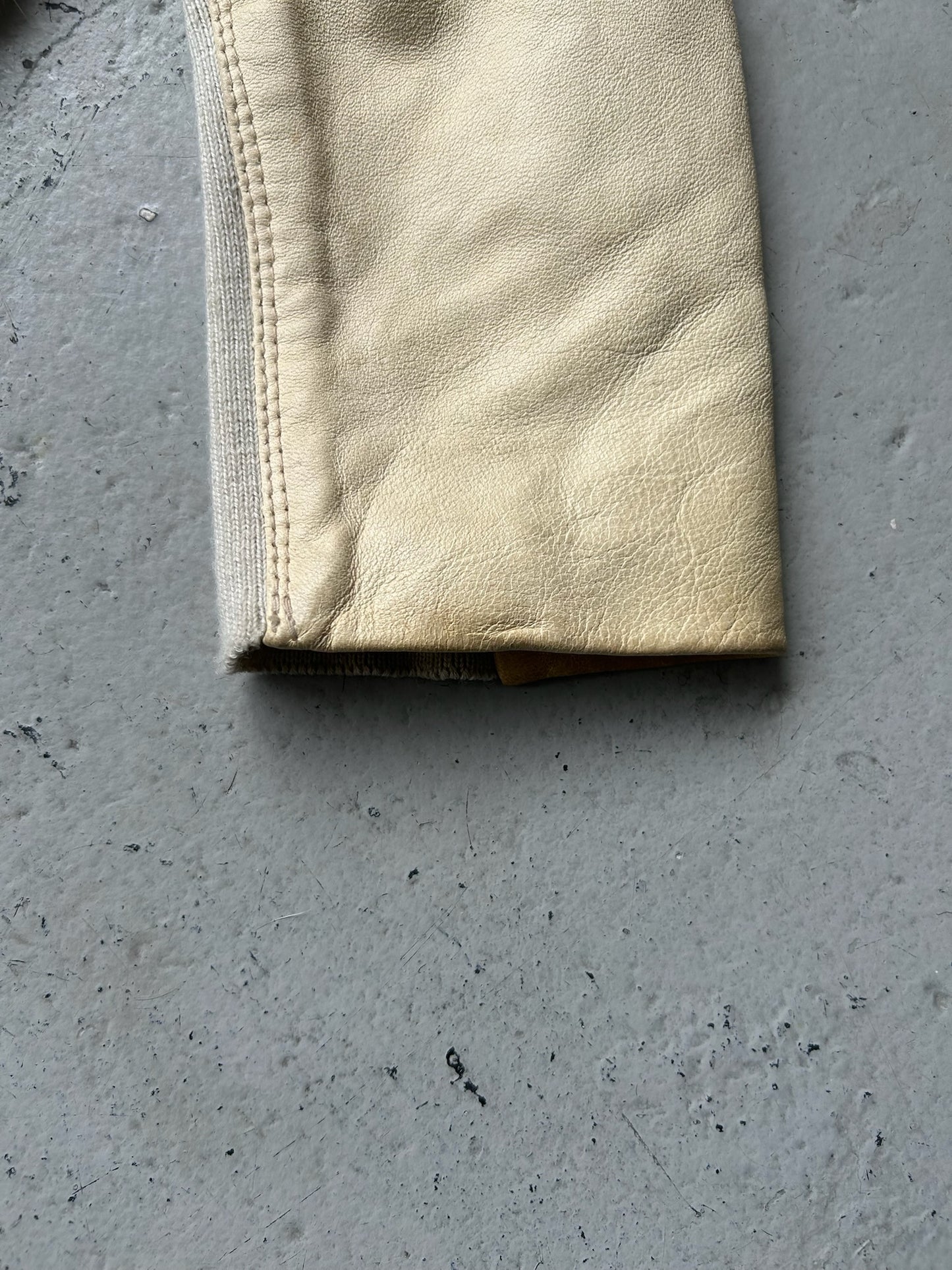 Vintage Winter White Fur Sweater (XS)