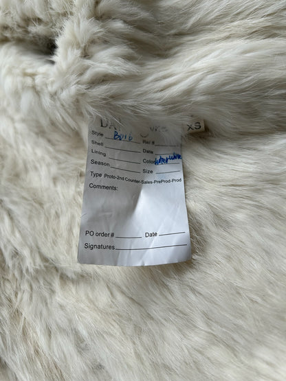 Vintage Winter White Fur Sweater (XS)