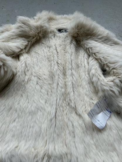 Vintage Winter White Fur Sweater (XS)