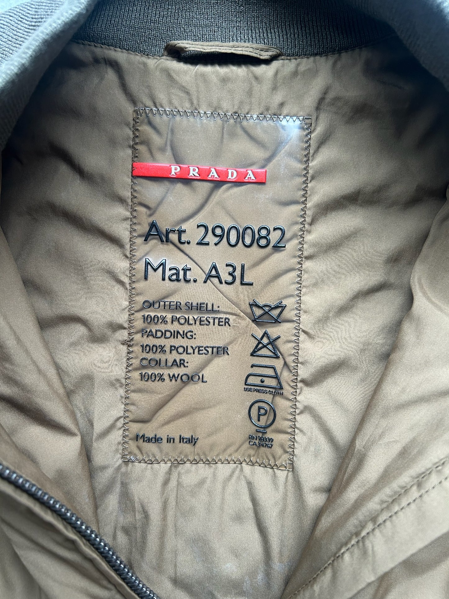 Prada Polyester Olive Vest (46)