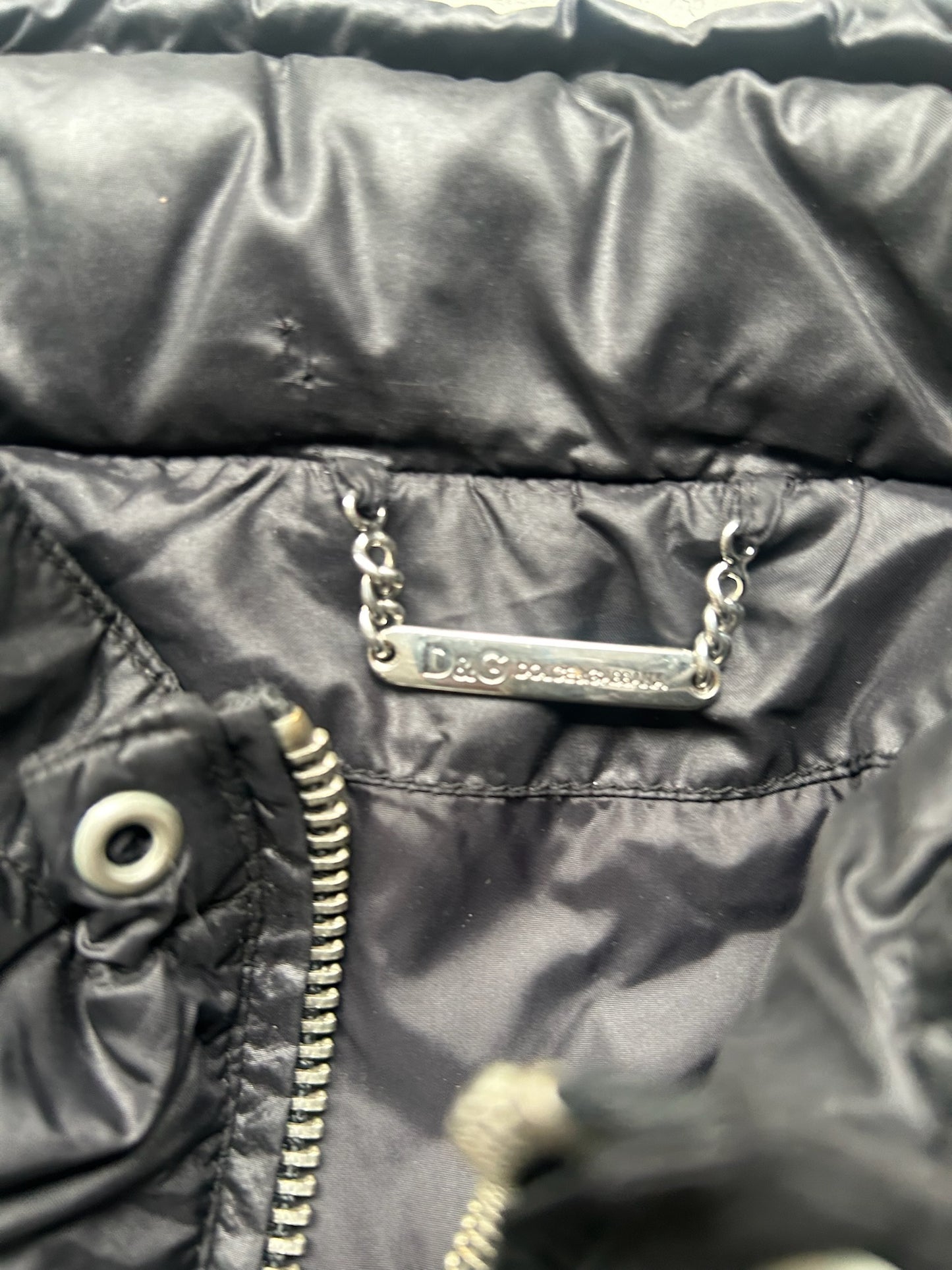 Dolce & Gabbana 2000's Black Nylon Multi Pocket Utility Jacket (52)