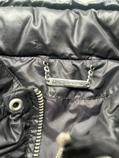 Dolce & Gabbana 2000's Black Nylon Multi Pocket Utility Jacket (52)
