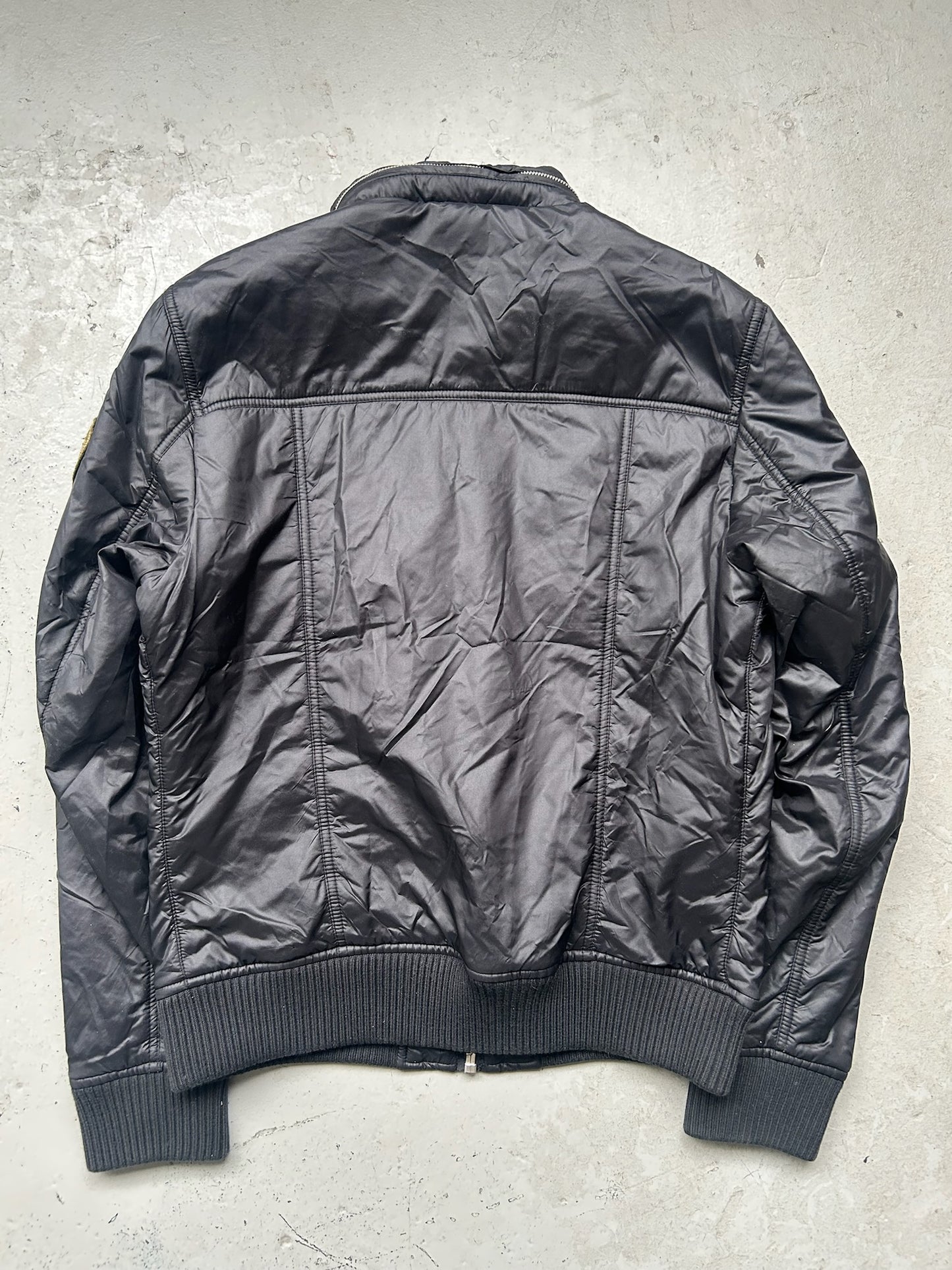 Dolce & Gabbana 2000's Black Nylon Multi Pocket Utility Jacket (52)