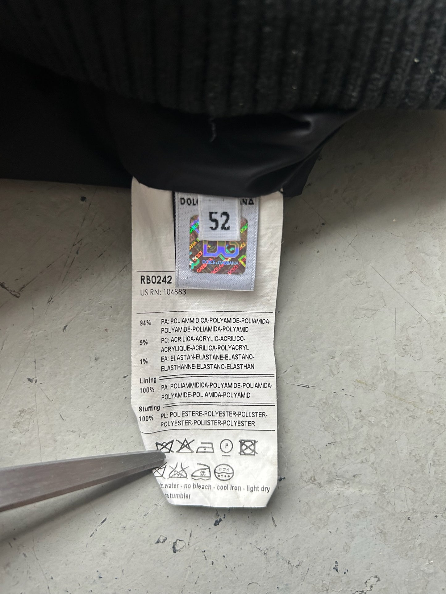 Dolce & Gabbana 2000's Black Nylon Multi Pocket Utility Jacket (52)