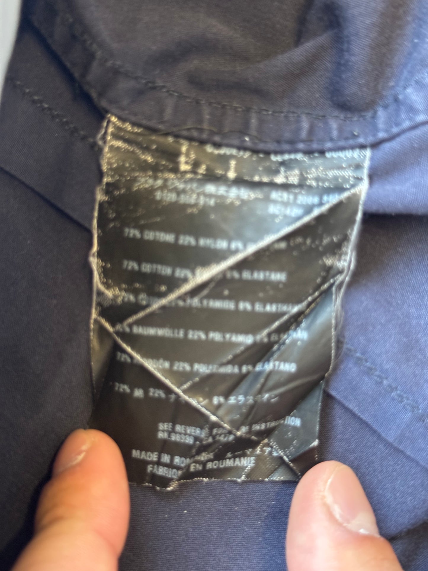 Prada Navy Button Up (42)