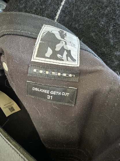 Rick Owens DRKSHDW Double Black Knee Geth Cut (31)