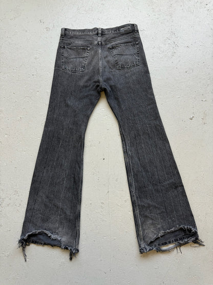 Balenciaga Flared Lost Tape Grey Denim (S)