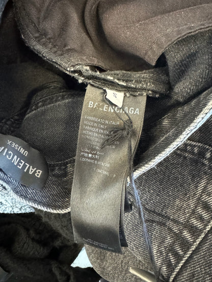 Balenciaga Flared Lost Tape Grey Denim (S)