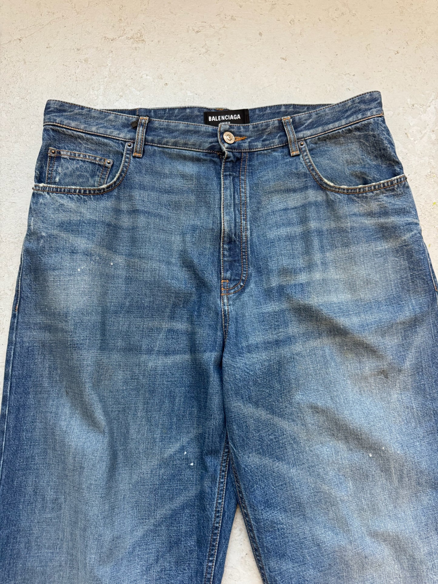 Balenciaga Unifit Blue Wash Denim (L)