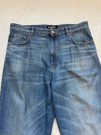 Balenciaga Unifit Blue Wash Denim (L)