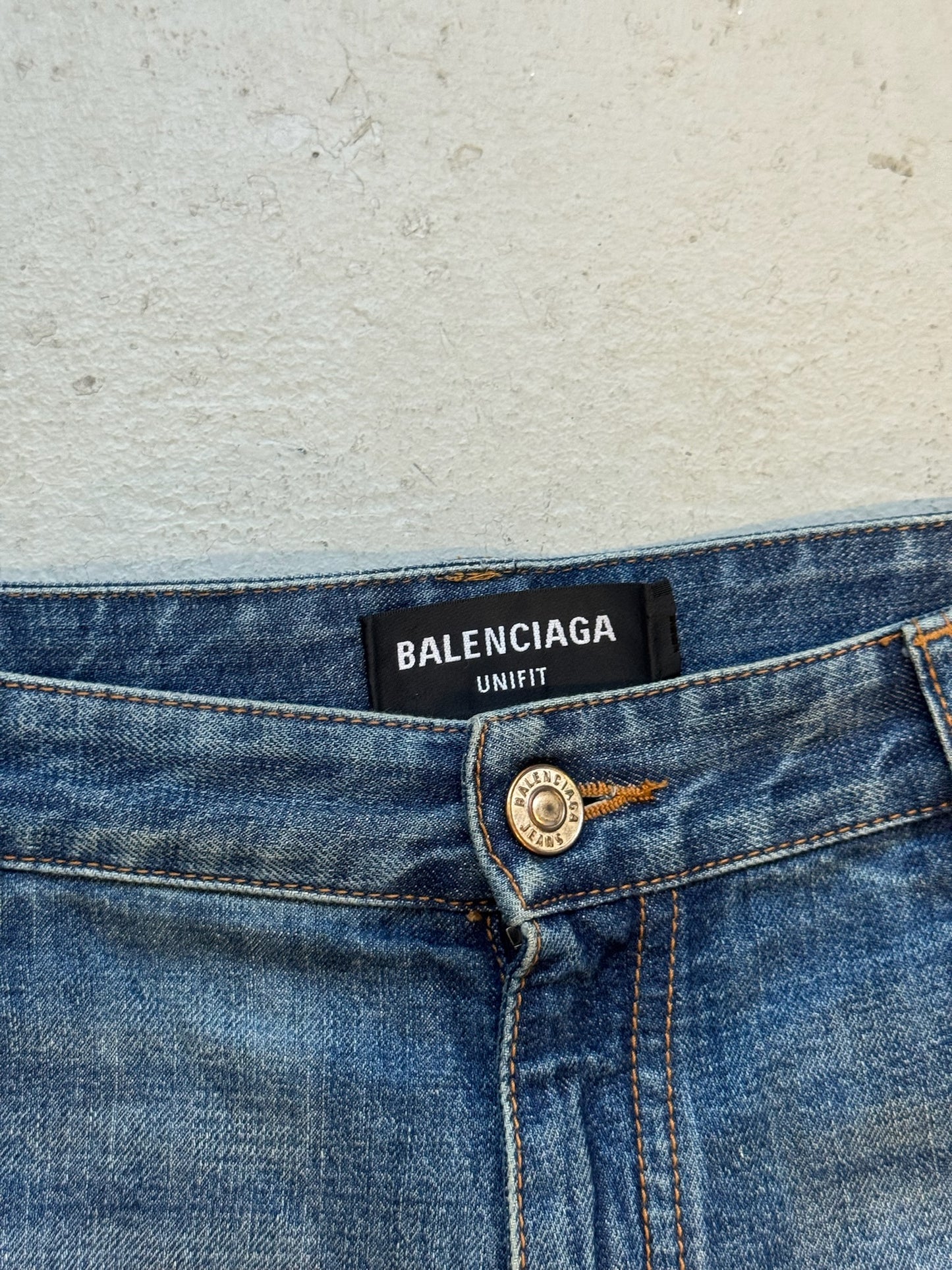 Balenciaga Unifit Blue Wash Denim (L)