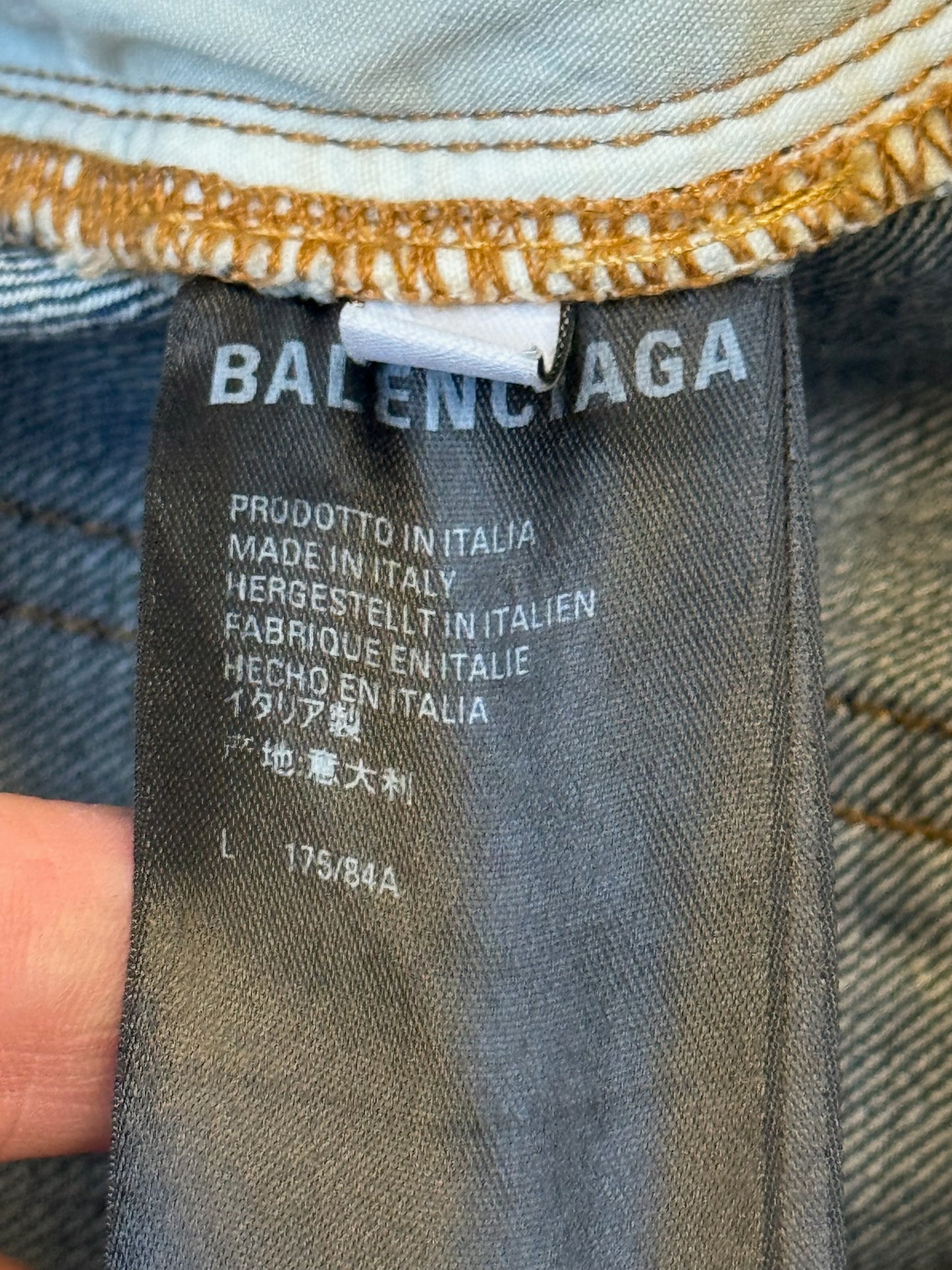 Balenciaga Unifit Blue Wash Denim (L)