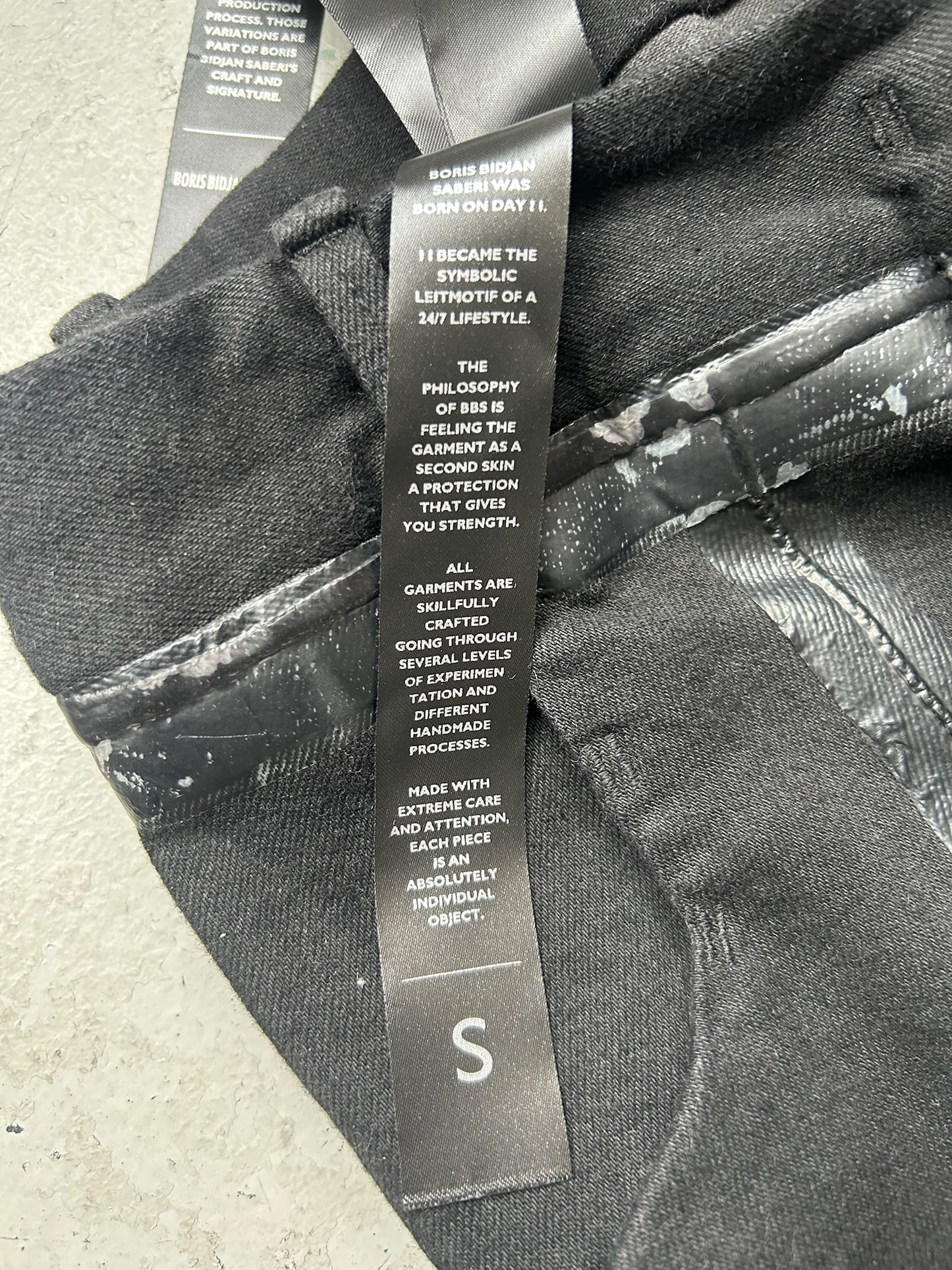 Boris Bidjan Saberi P14 Cotton Tape Seam Pants (S)