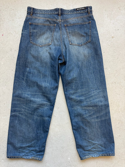 Balenciaga Unifit Blue Wash Denim (L)