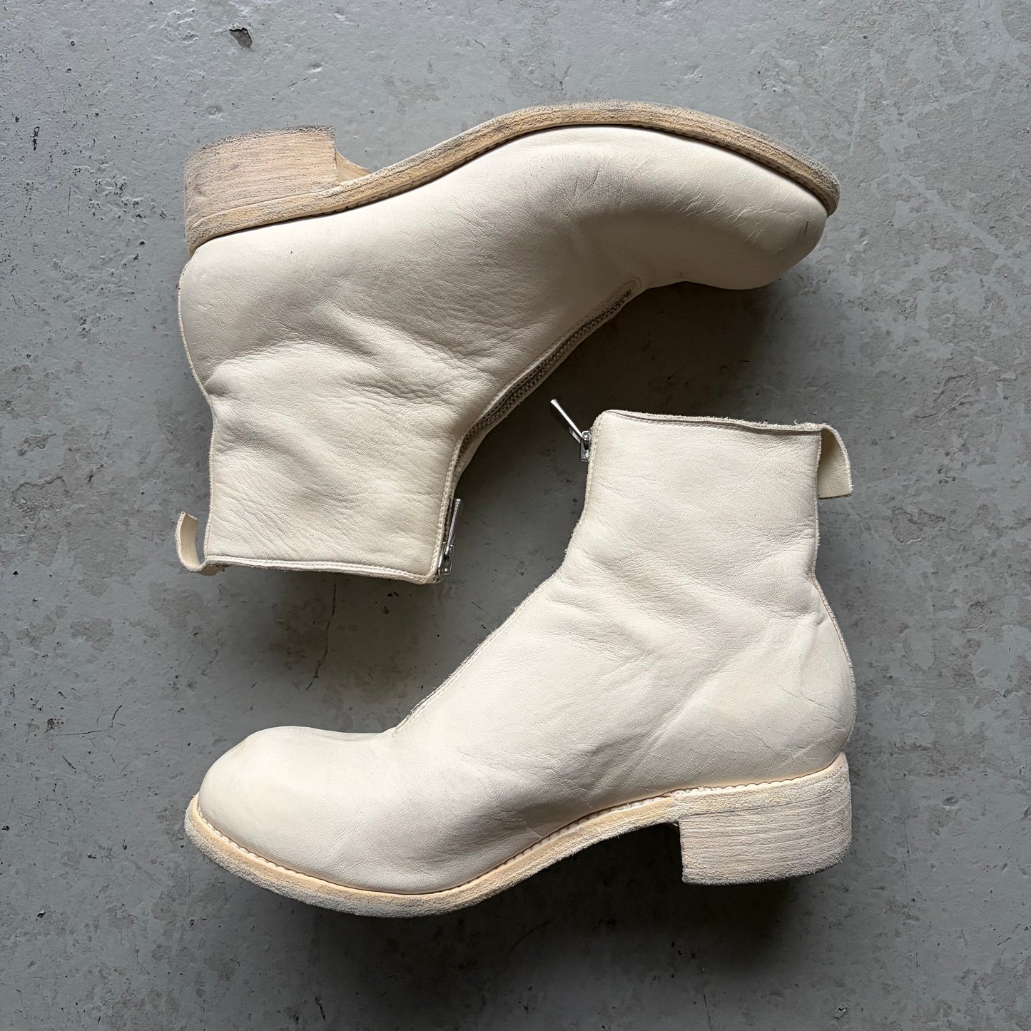 Guidi PL1 White Boots (44)