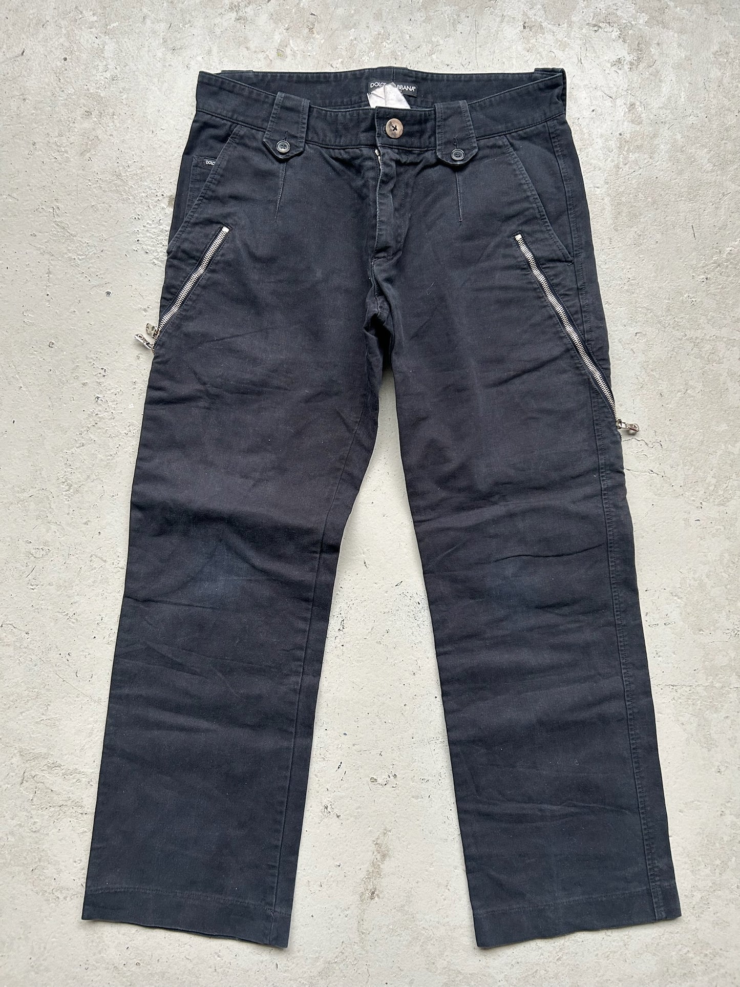 Dolce & Gabbana Navy Side Pants (48)