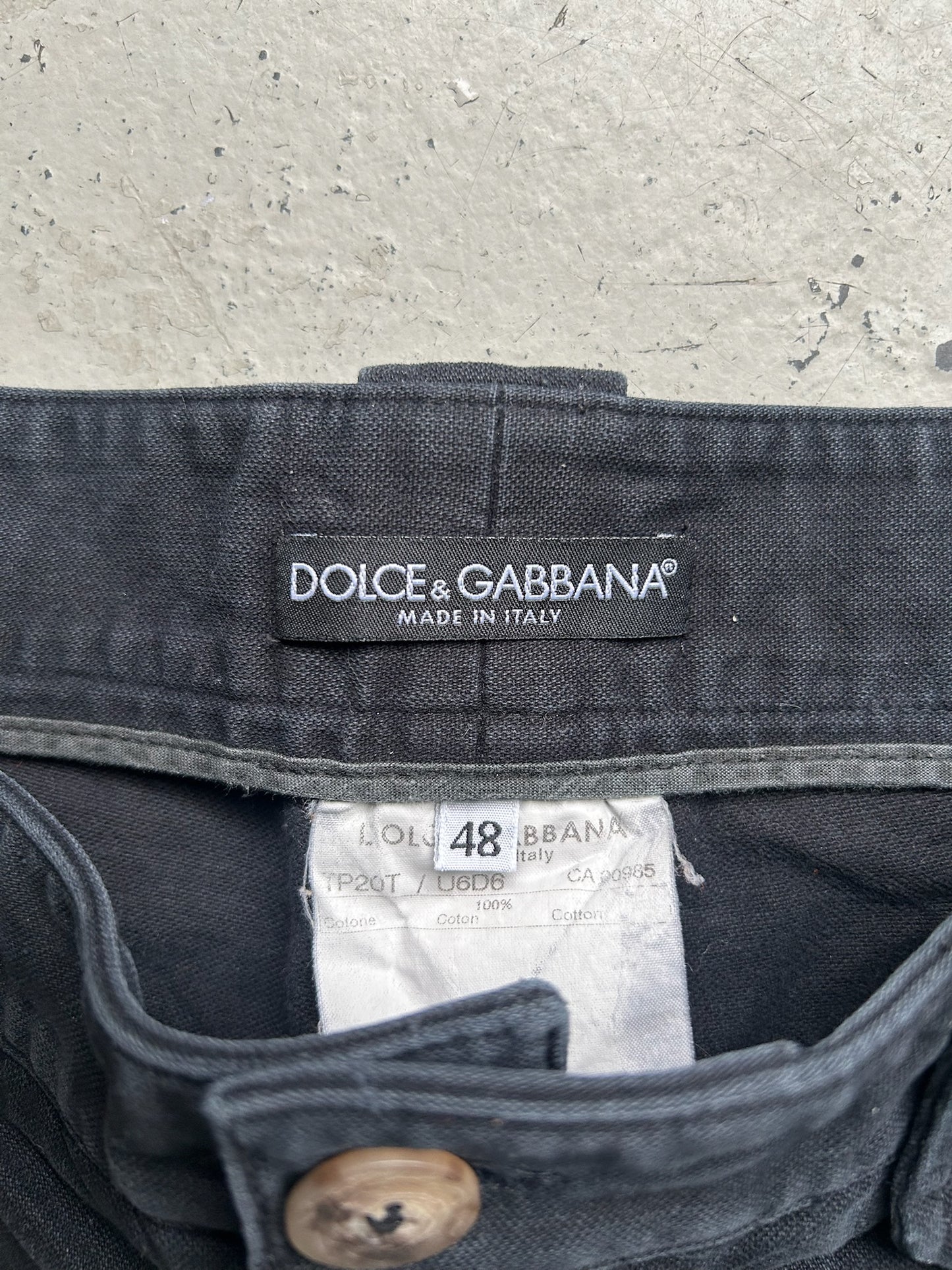 Dolce & Gabbana Navy Side Pants (48)