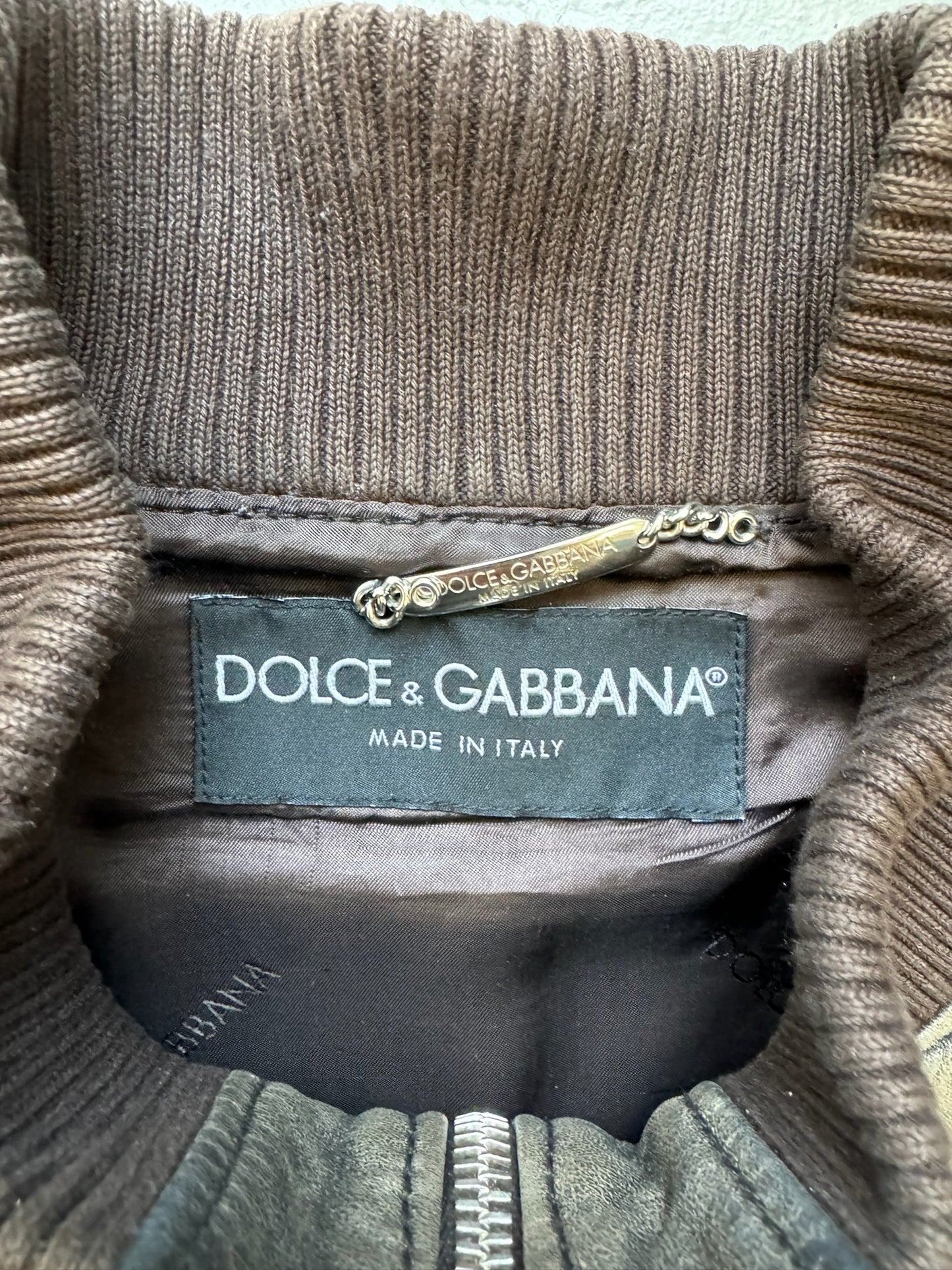 Dolce & Gabbana Multi Zip Leather Faded Jacket (54)