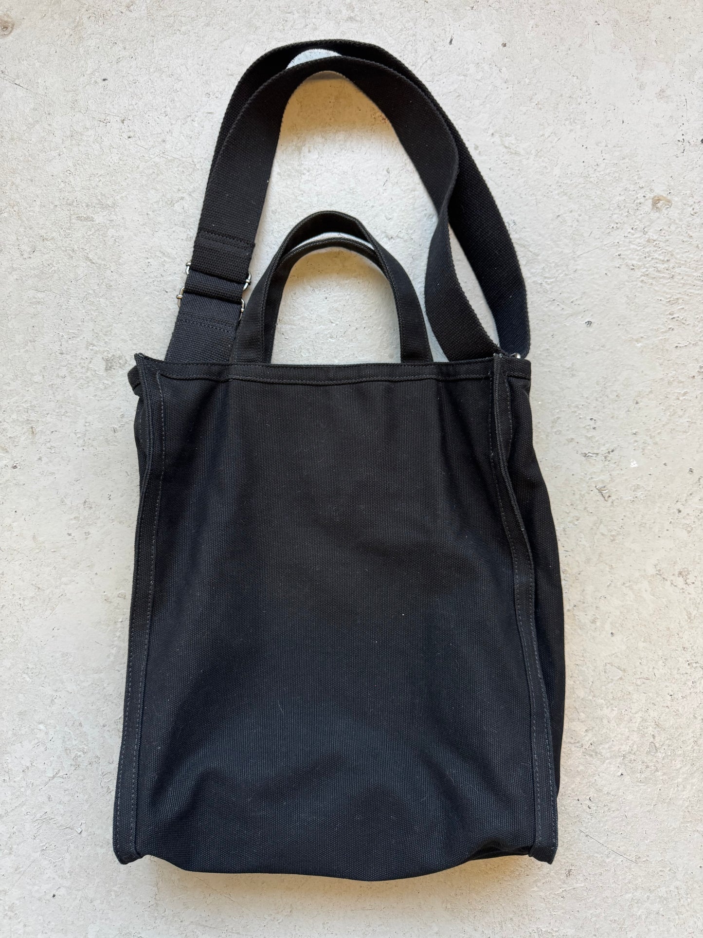 A.P.C. Rue Madame Paris Black Canvas Bag (OS)