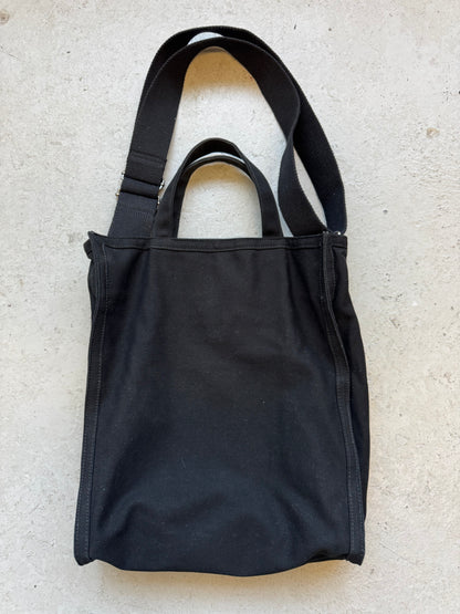 A.P.C. Rue Madame Paris Black Canvas Bag (OS)