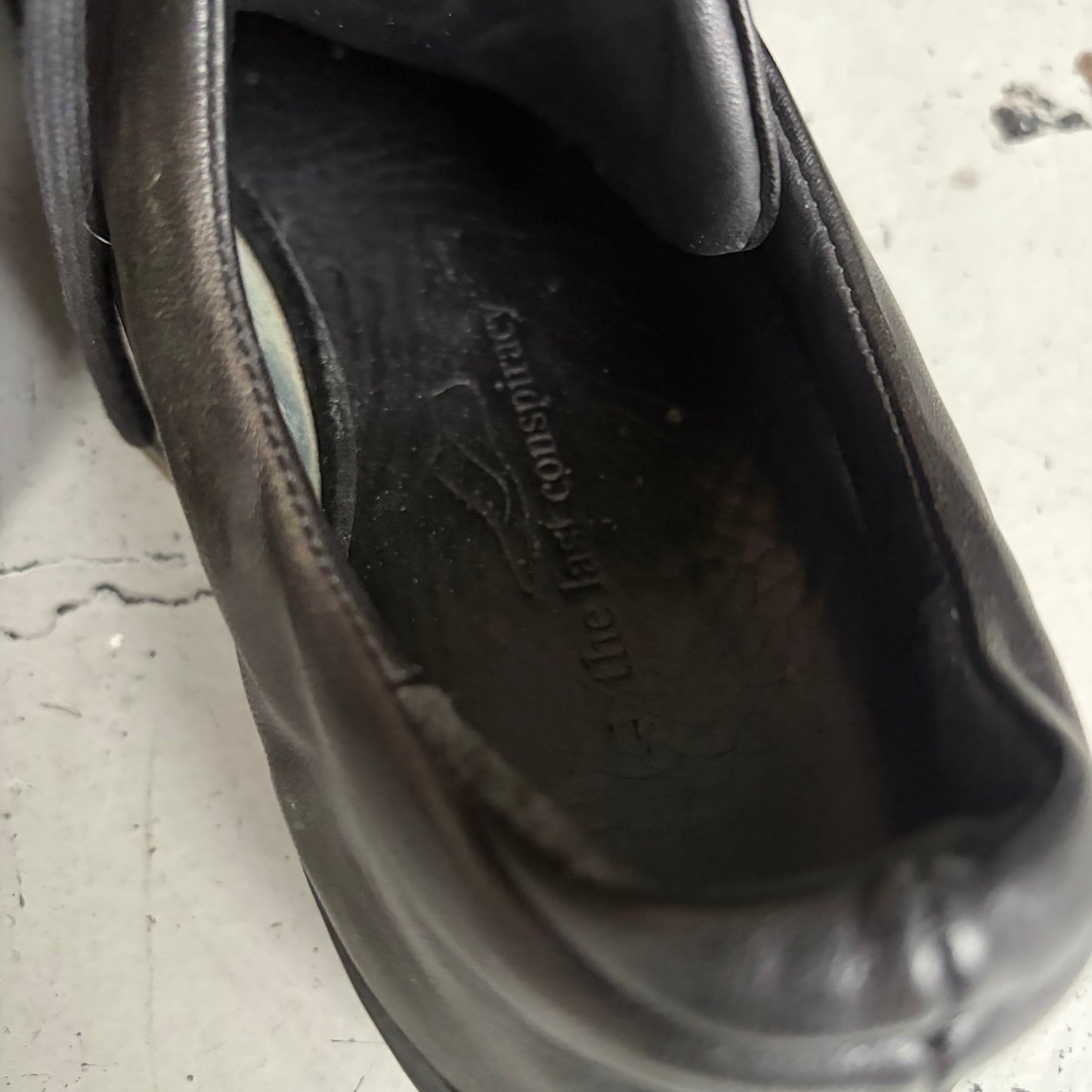 The Last Conspiracy Black Leather Low Top Sneaker (41)
