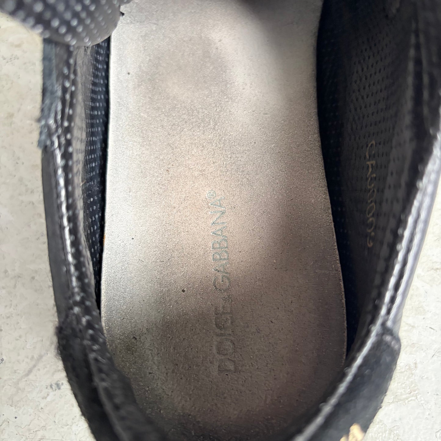 Dolce & Gabbana Velcro Strap Black Sneakers (9)