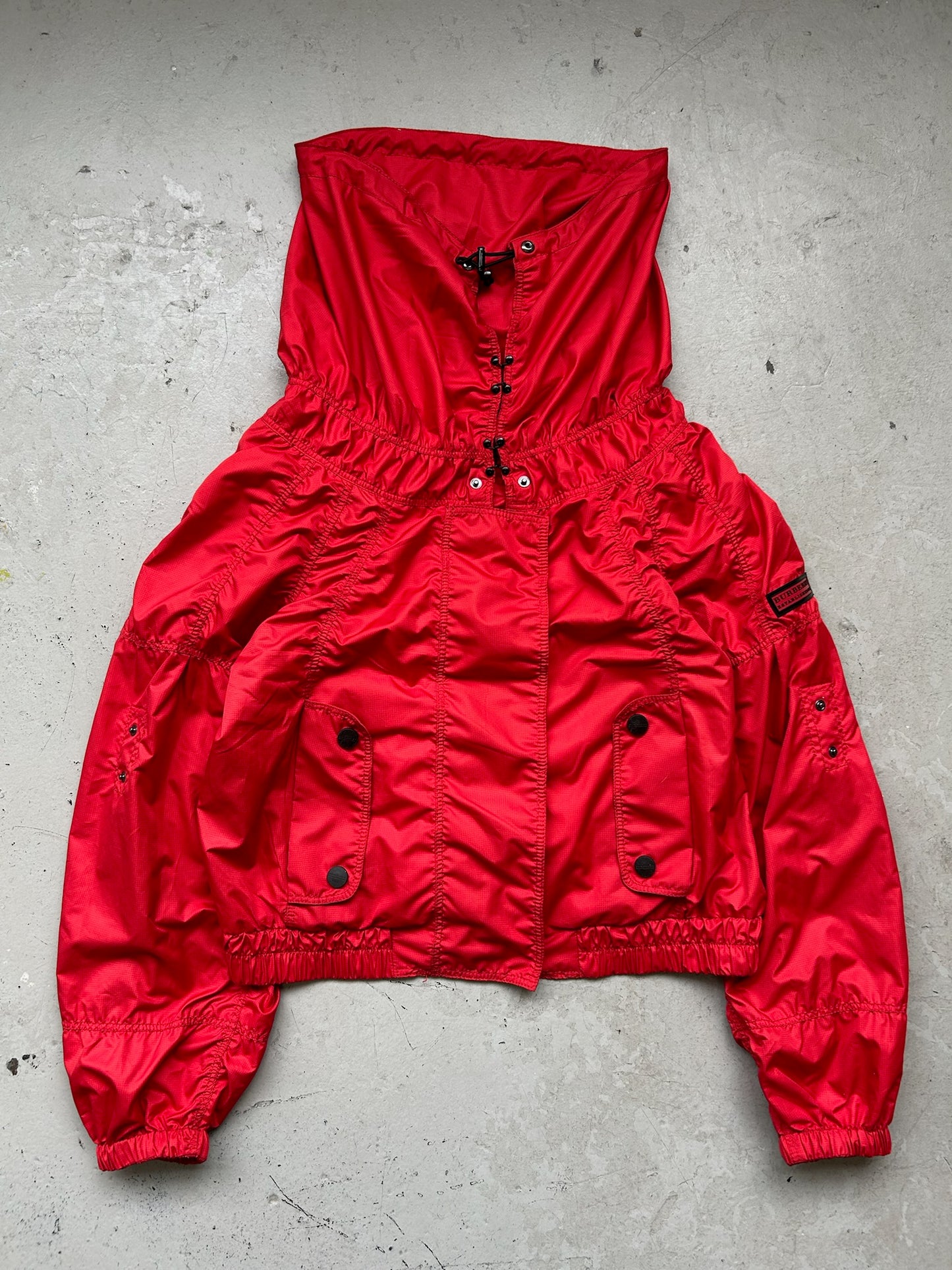 Burberry Red Rain Jacket (8)