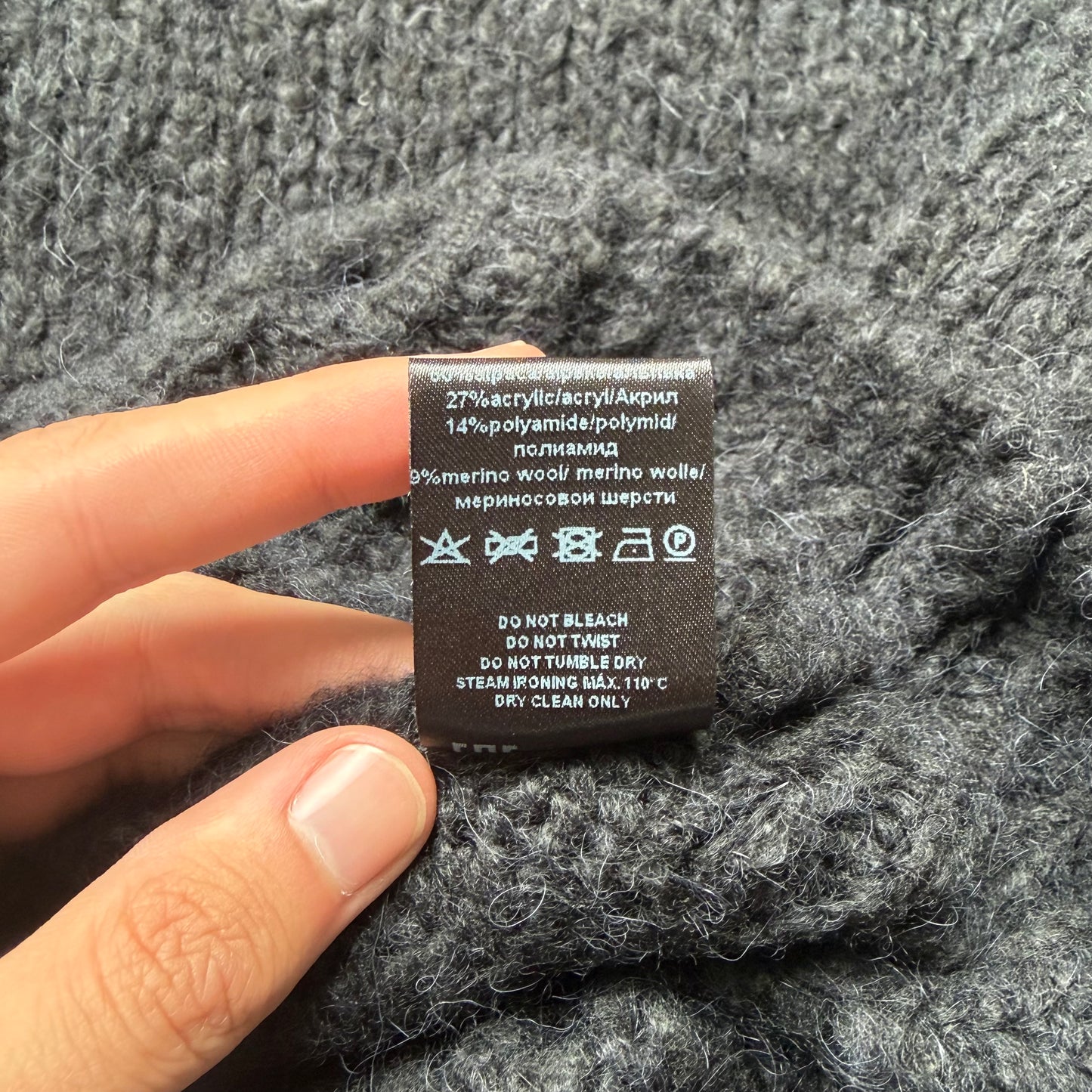 Thom Krom Black Knit Sweater (M)