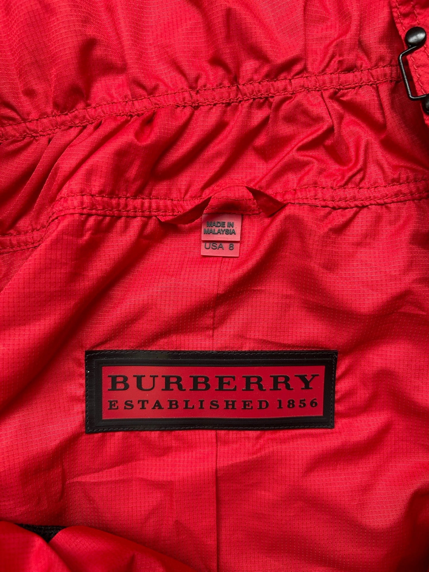 Burberry Red Rain Jacket (8)