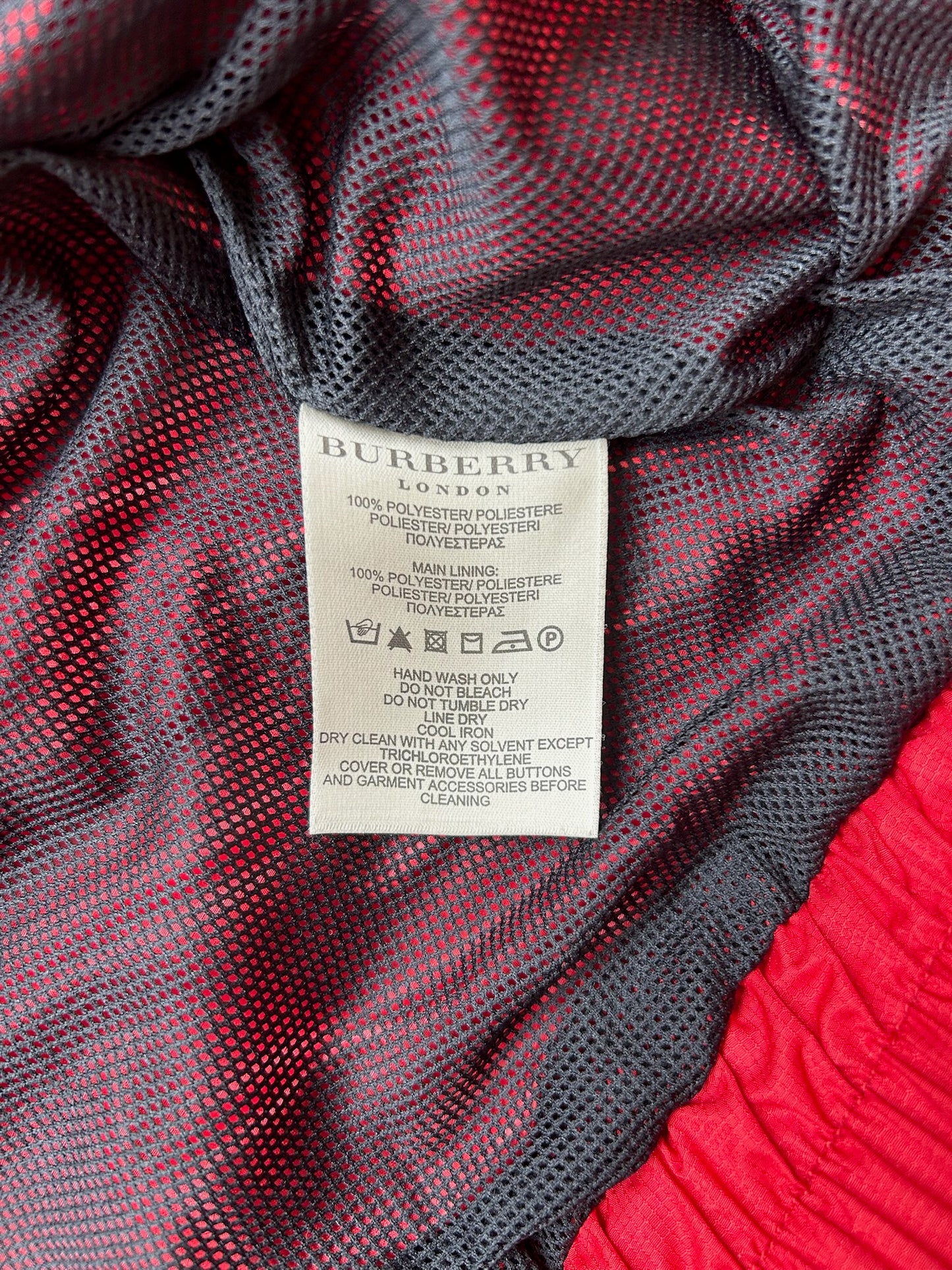 Burberry Red Rain Jacket (8)