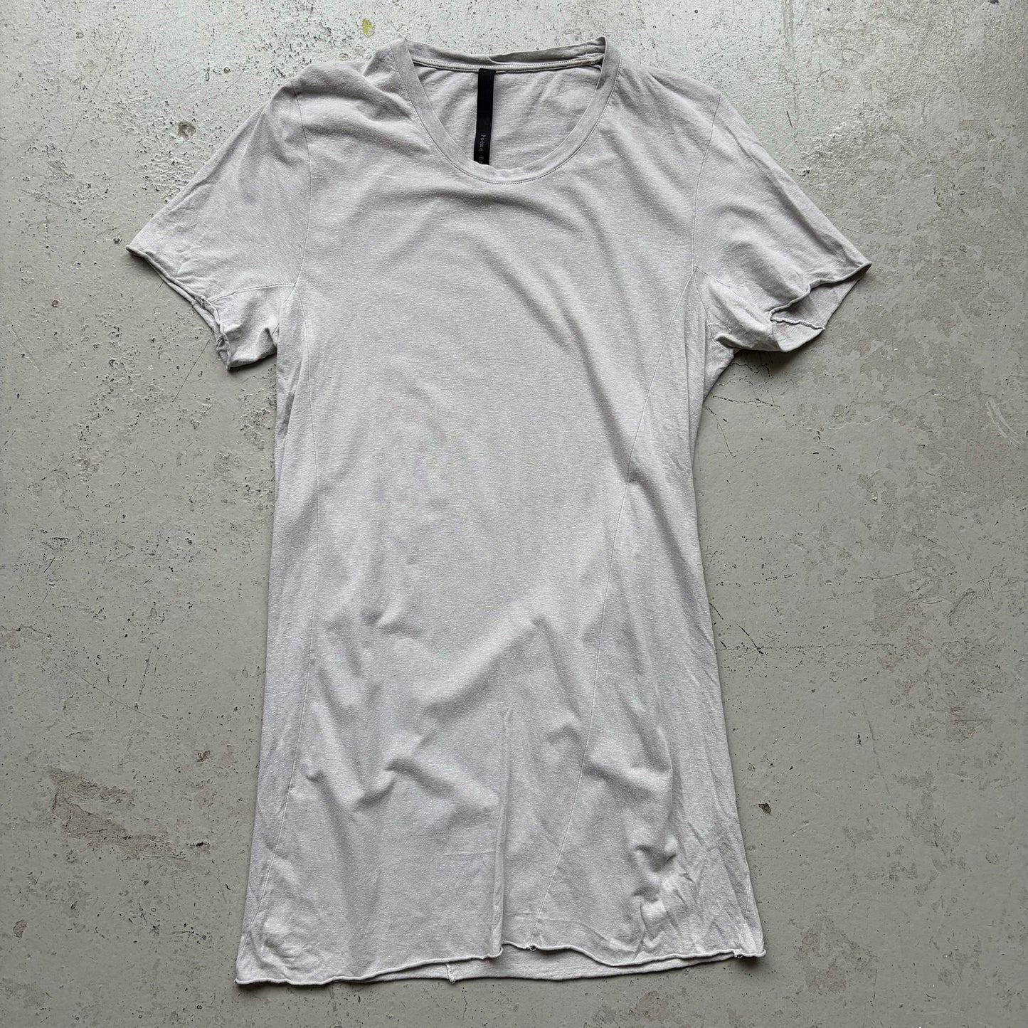 Poeme Bohemien Grey Unhemmed Short Sleeve Shirt (50)