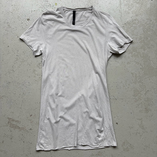 Poeme Bohemien Grey Unhemmed Short Sleeve Shirt (50)