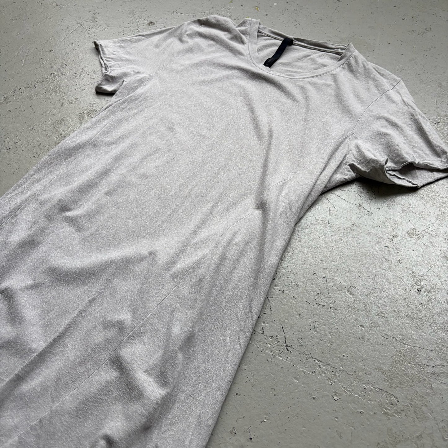 Poeme Bohemien Grey Unhemmed Short Sleeve Shirt (50)