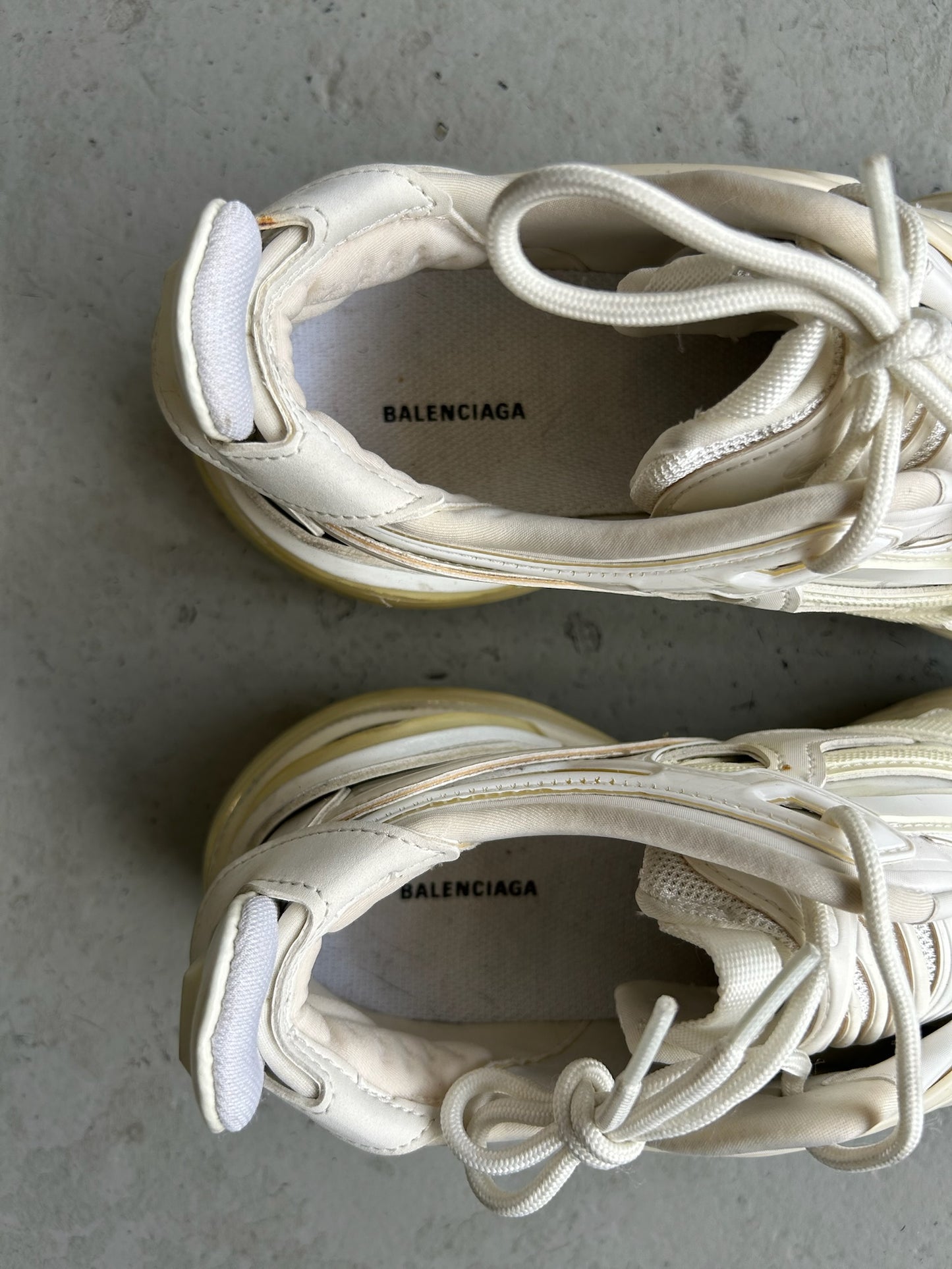 Balenciaga White Tyrex Sneakers (40)