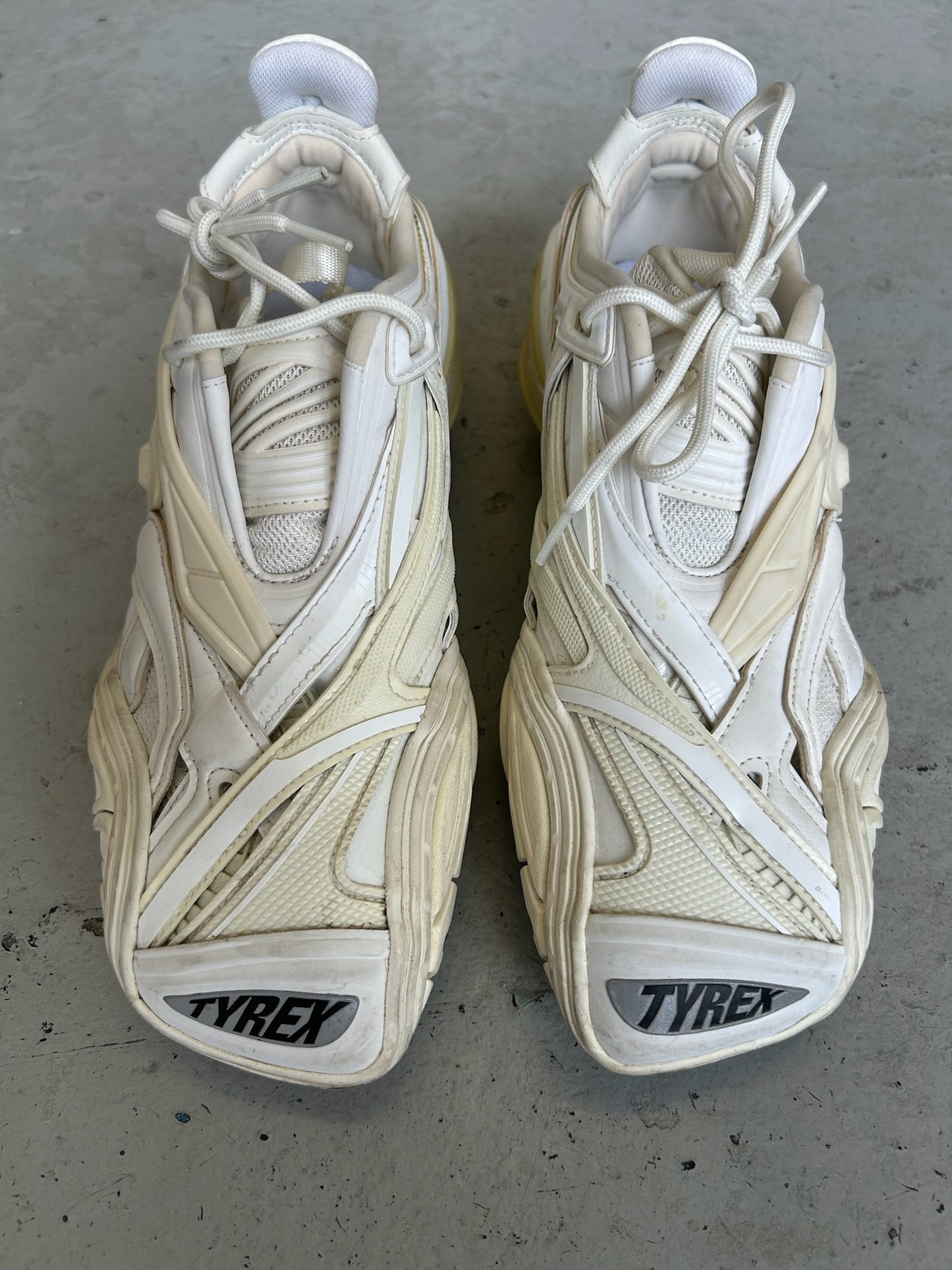 Balenciaga White Tyrex Sneakers (40)