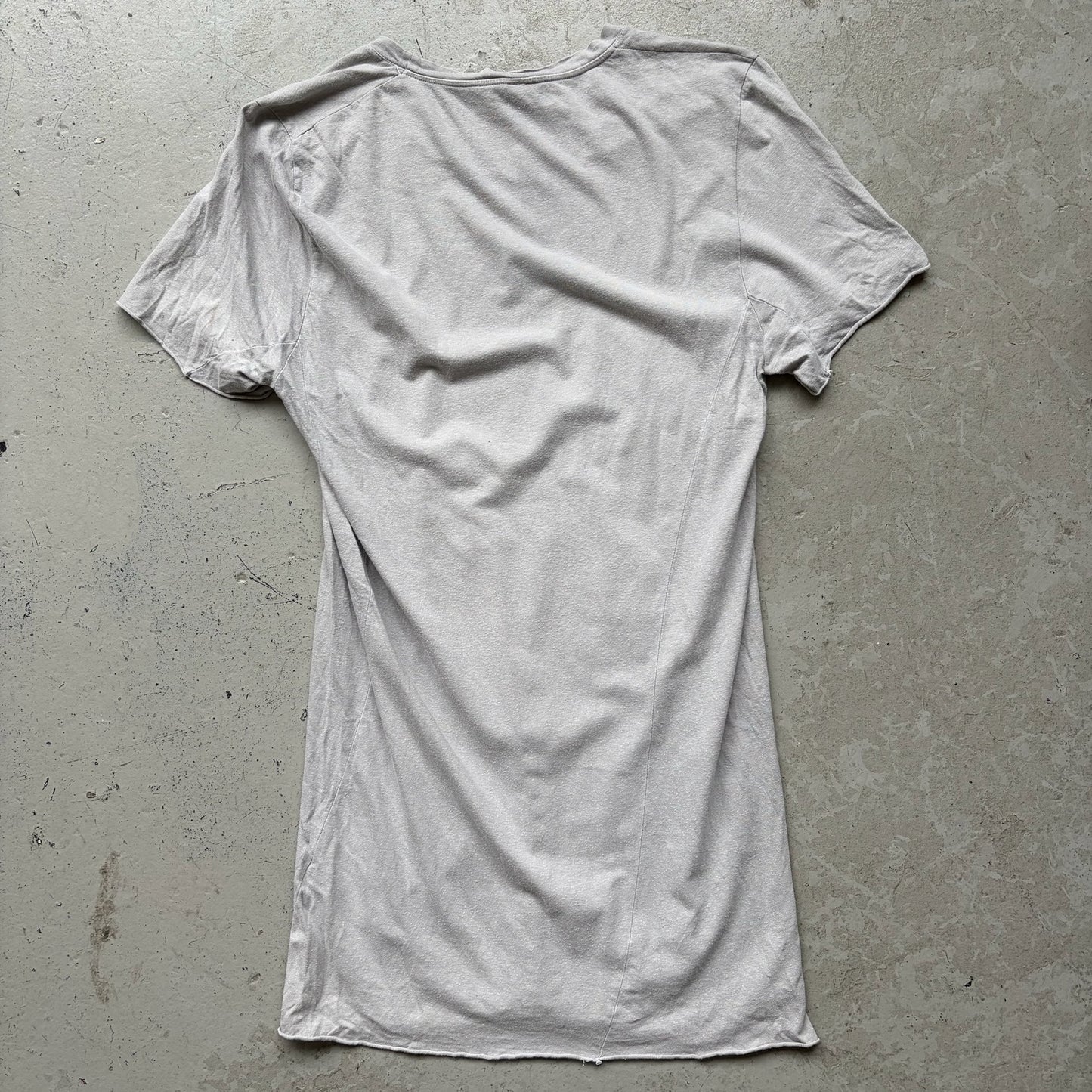 Poeme Bohemien Grey Unhemmed Short Sleeve Shirt (50)
