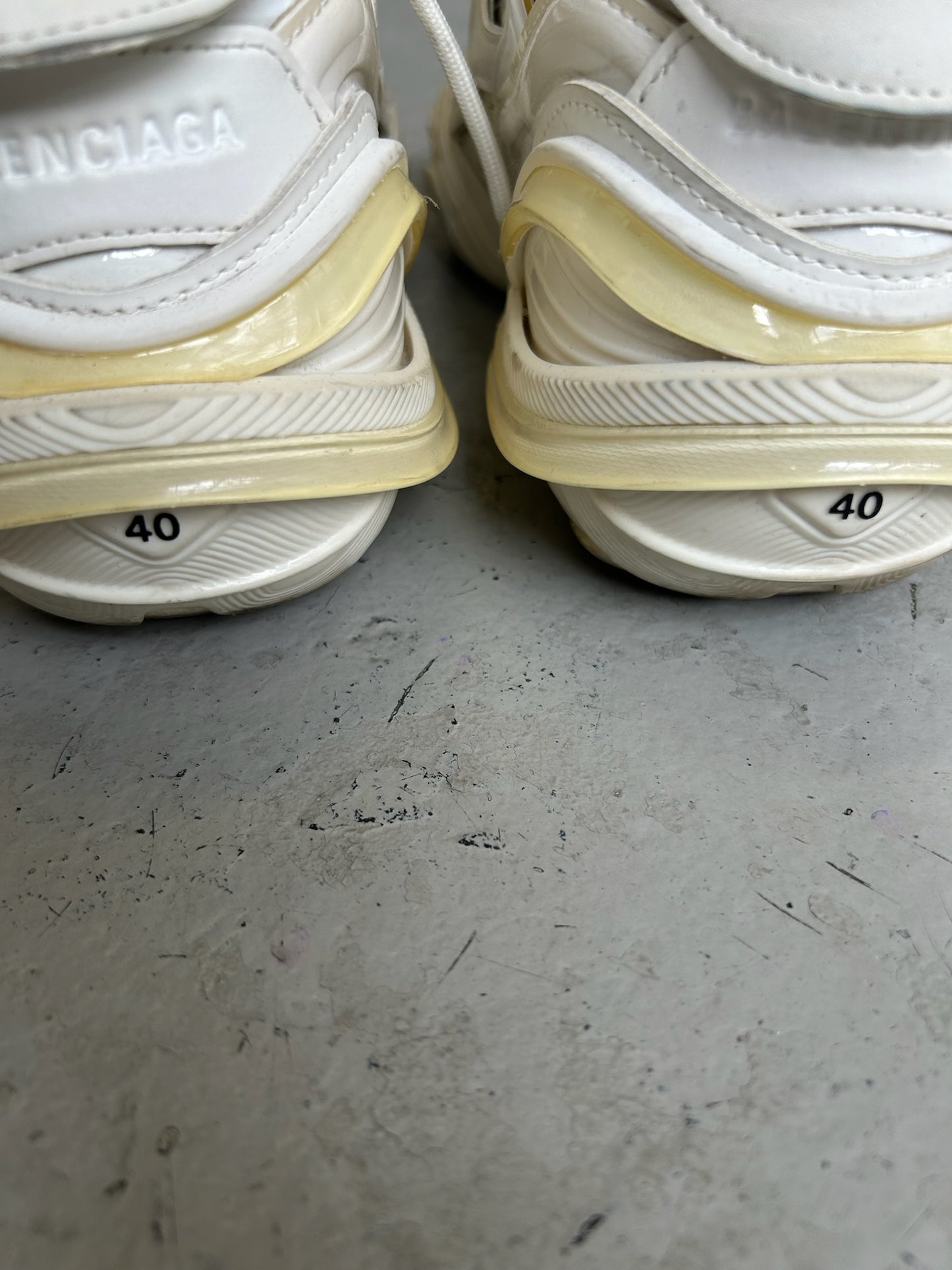 Balenciaga White Tyrex Sneakers (40)