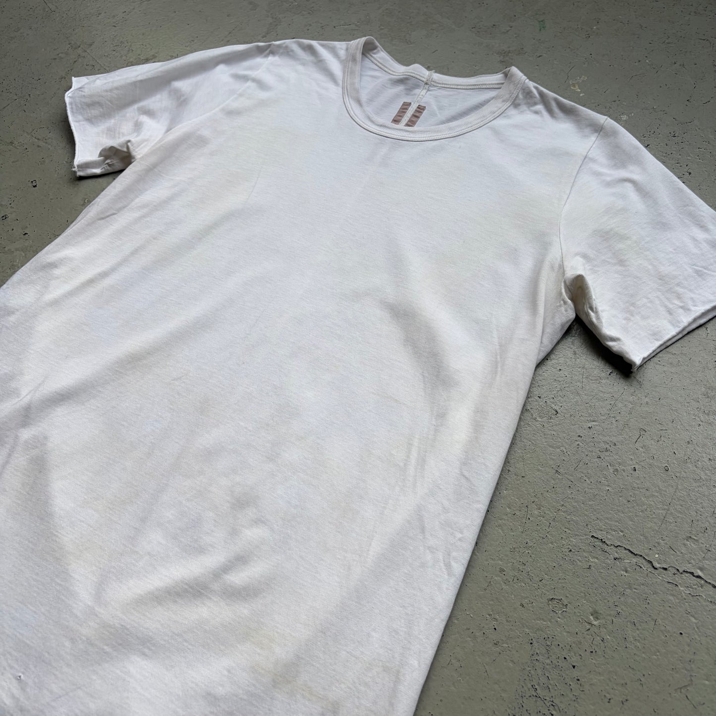 Rick Owens SS23 EDFU Milk Short Sleeve Shirt (XXL)