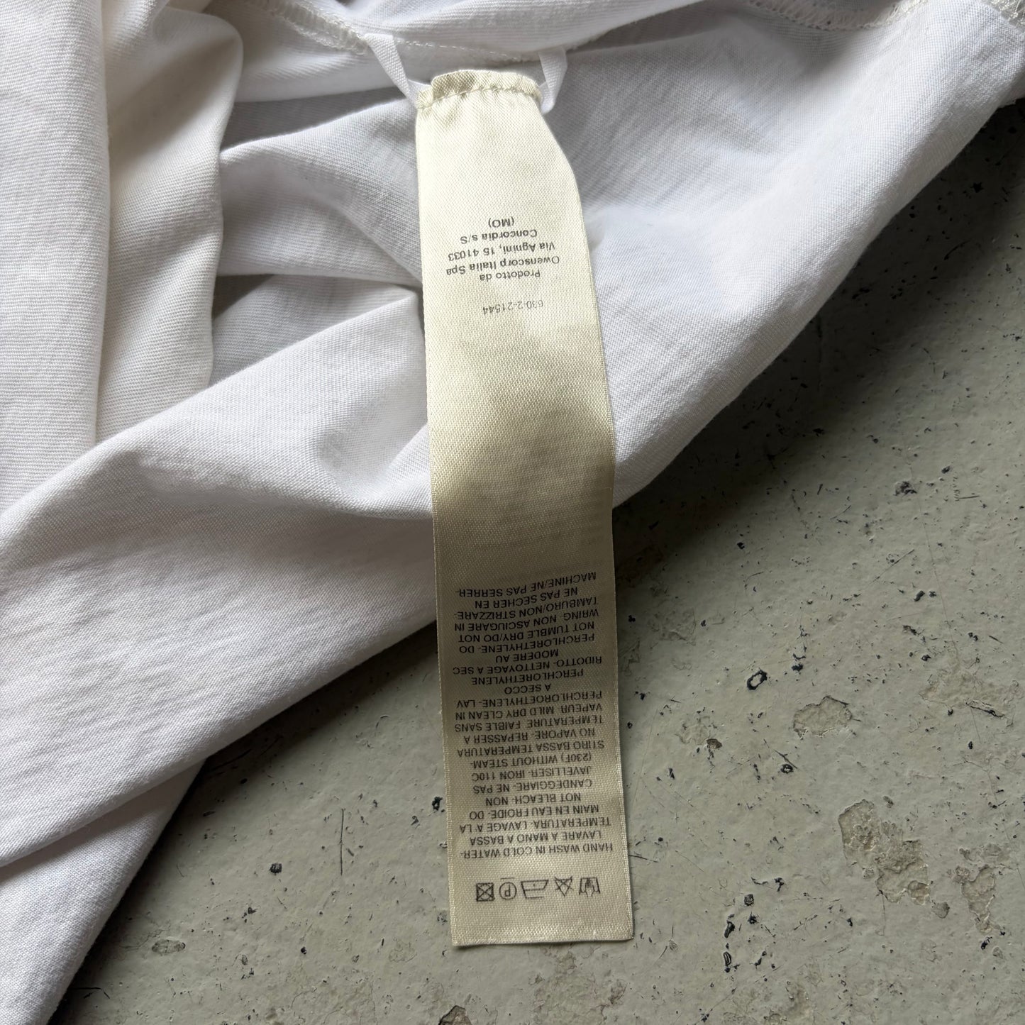 Rick Owens SS23 EDFU Milk Short Sleeve Shirt (XXL)