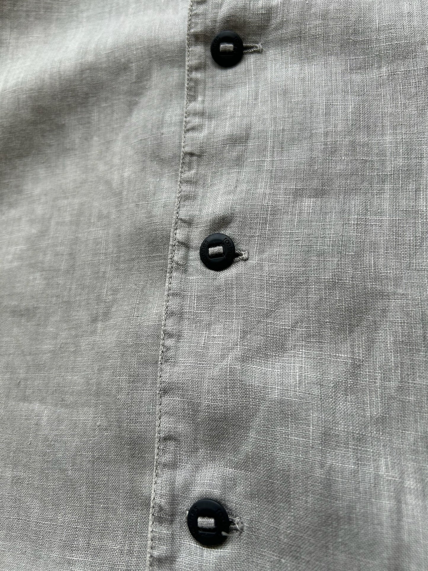 Hannes Roether Linnen Stone Wash Button Up (S)
