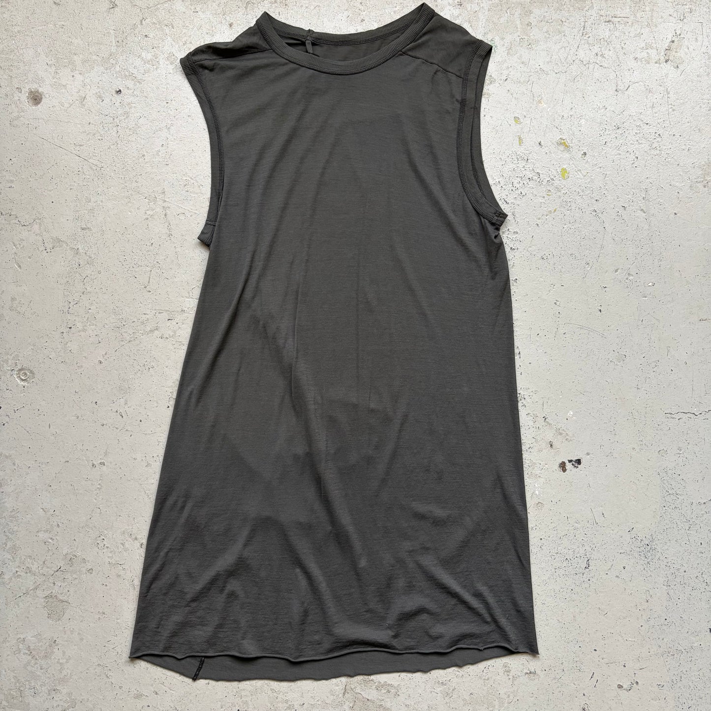 Boris Bidjan Saberi SS19 Tank2 Dark Grey Object Dyed Tank Top (M)