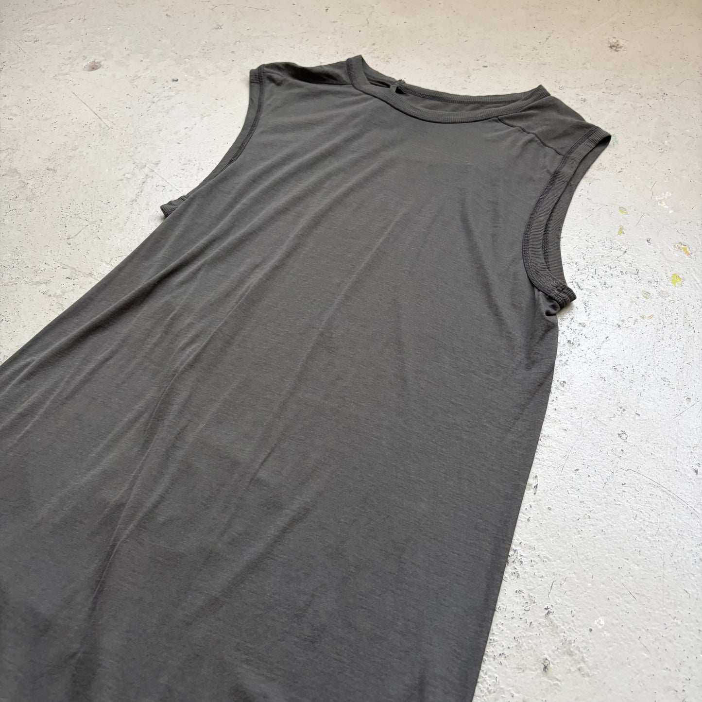 Boris Bidjan Saberi SS19 Tank2 Dark Grey Object Dyed Tank Top (M)