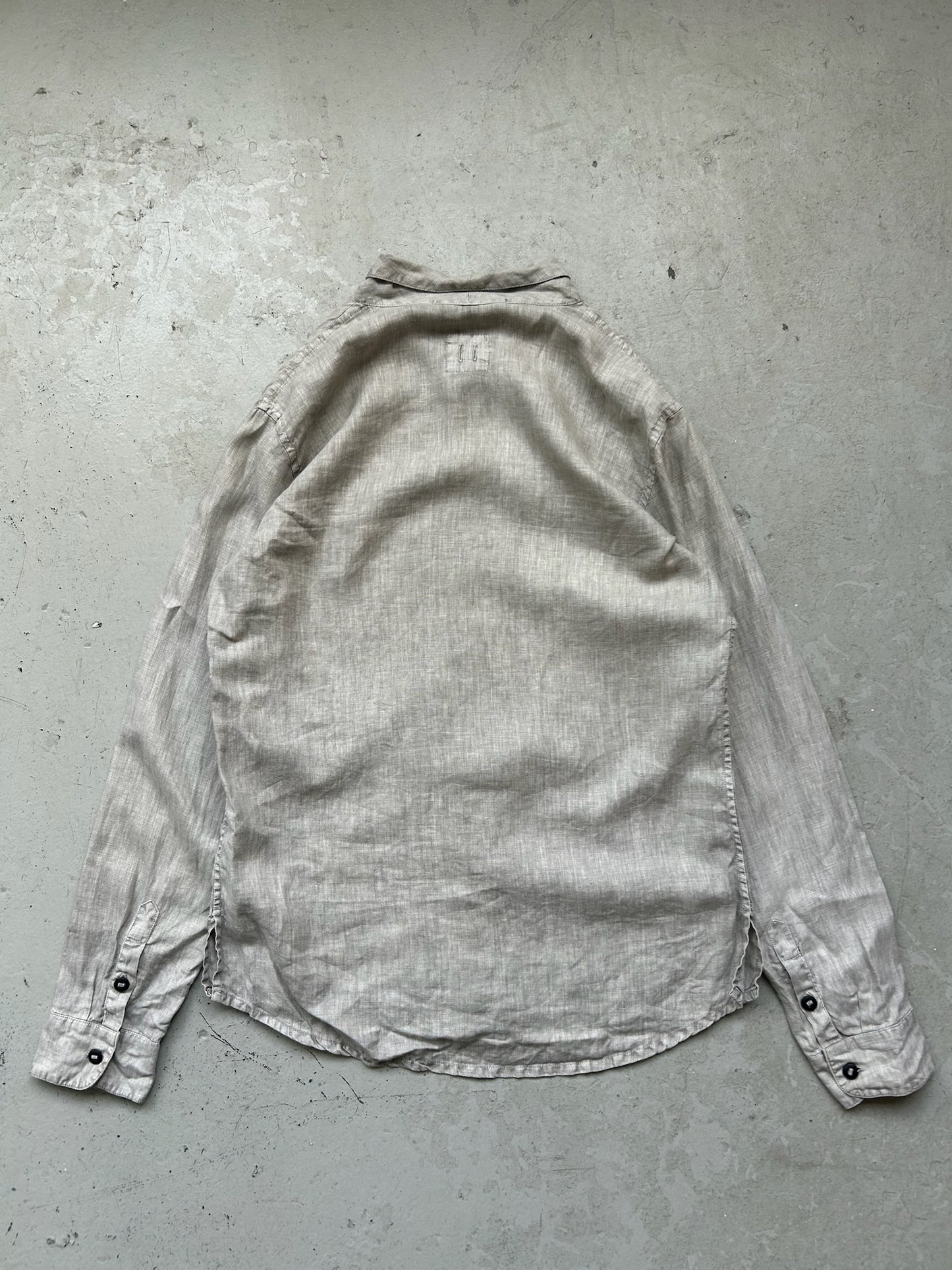 Hannes Roether Linnen Stone Wash Button Up (S)