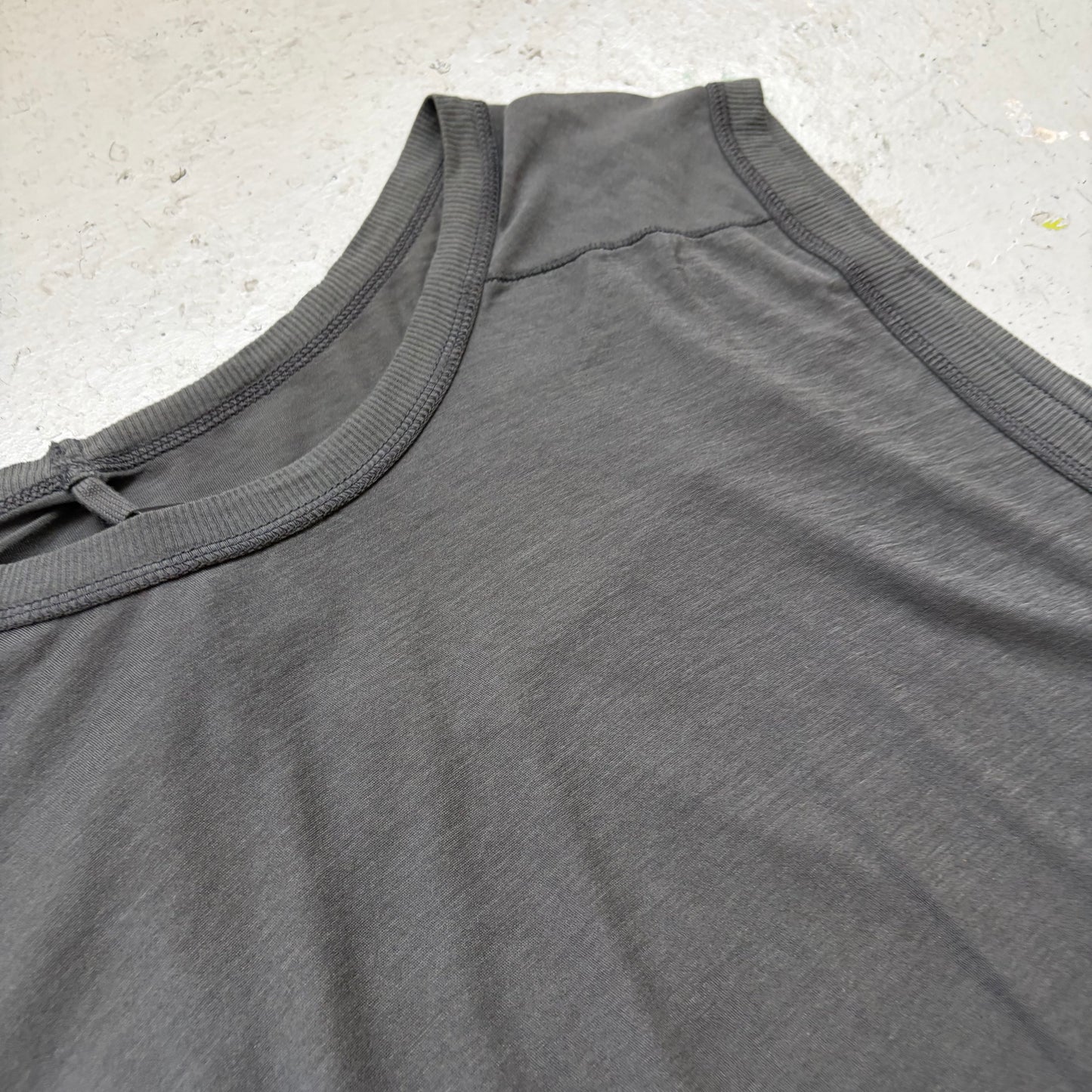 Boris Bidjan Saberi SS19 Tank2 Dark Grey Object Dyed Tank Top (M)