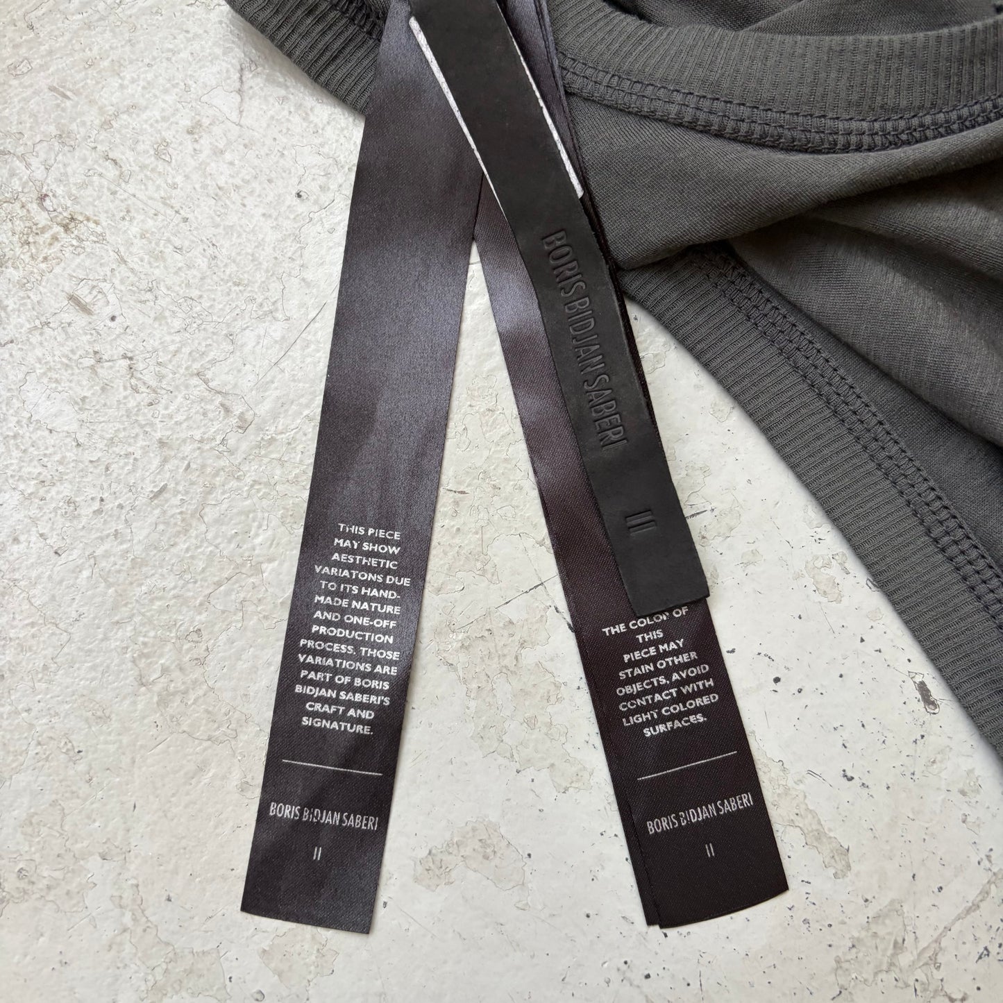 Boris Bidjan Saberi SS19 Tank2 Dark Grey Object Dyed Tank Top (M)