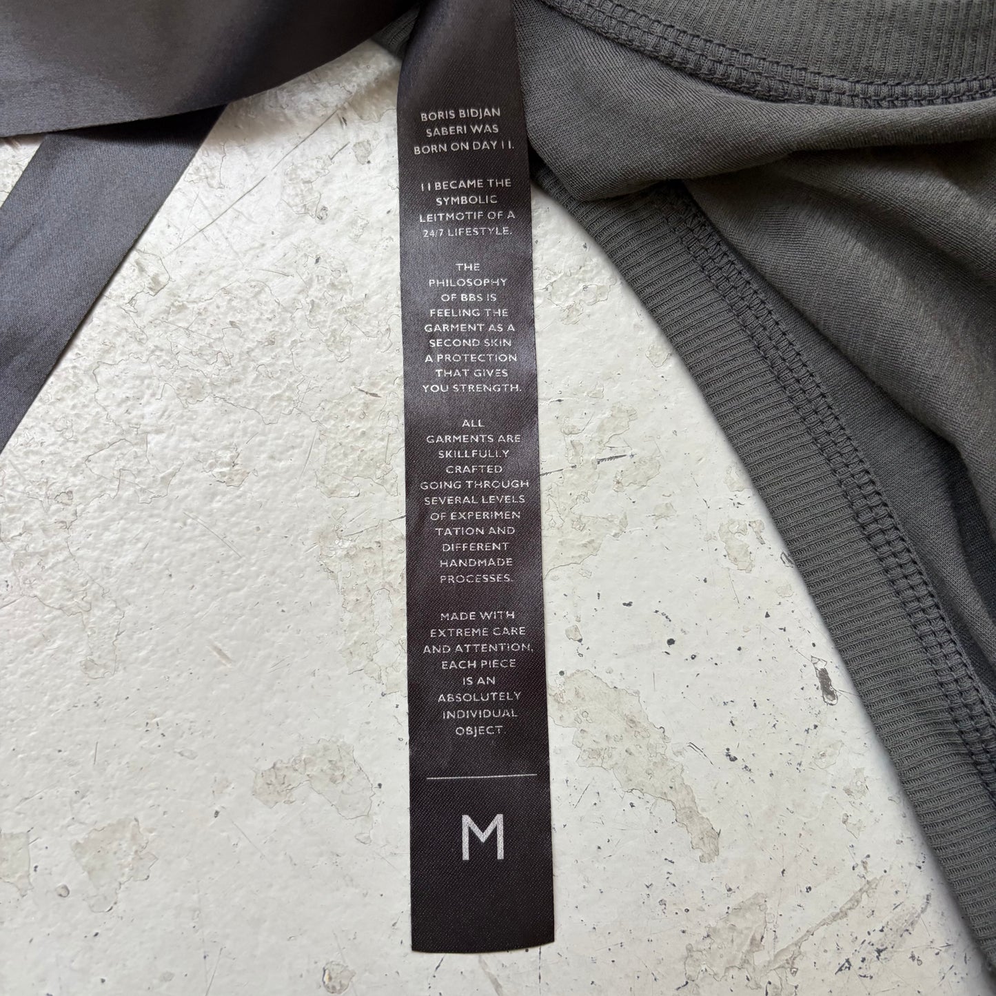 Boris Bidjan Saberi SS19 Tank2 Dark Grey Object Dyed Tank Top (M)