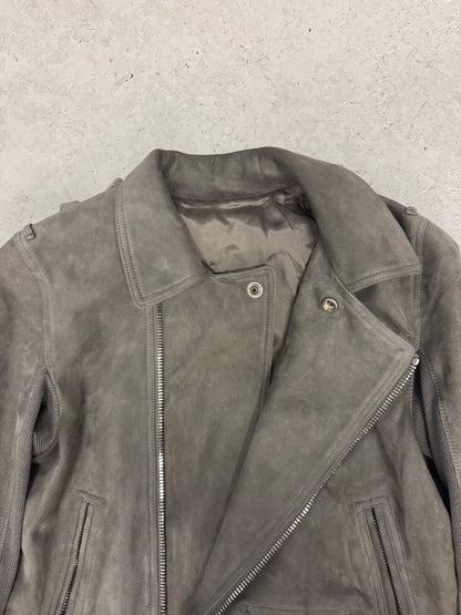 Rick Owens FW19 Larry Grey Suede Stooges Jacket (44)
