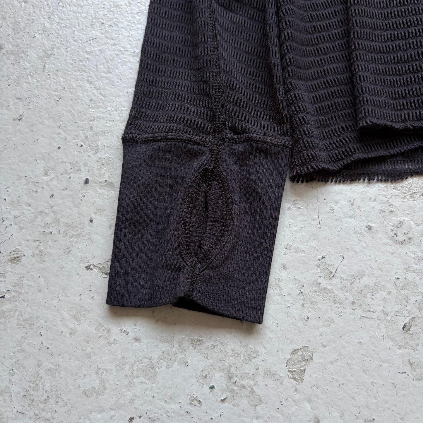 Boris Bidjan Saberi SS24 LS Object Dyed Black Long Sleeve Shirt (M)