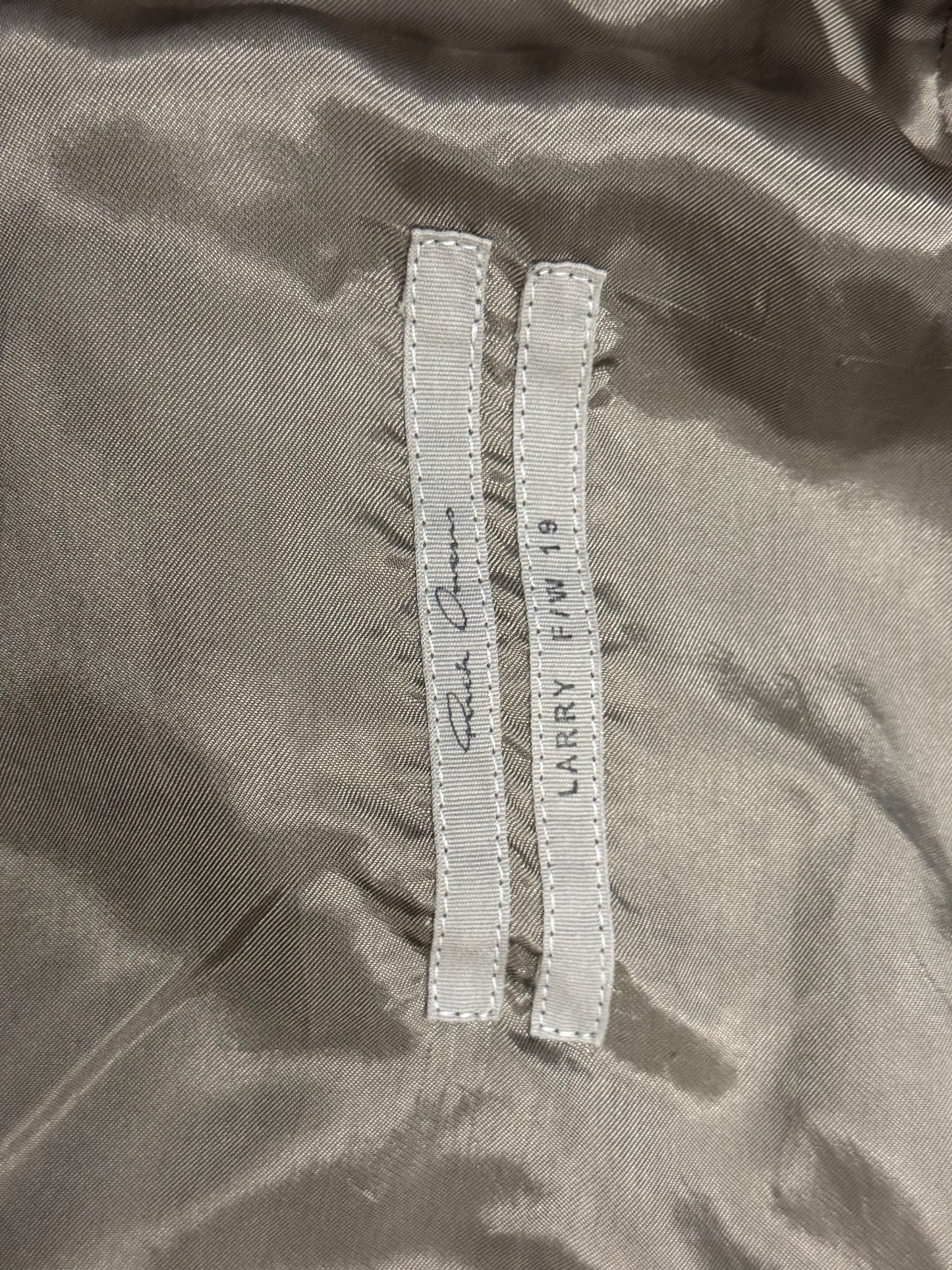 Rick Owens FW19 Larry Grey Suede Stooges Jacket (44)