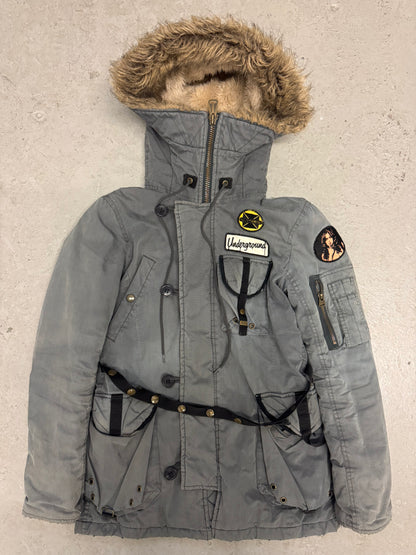 Hysteric Glamour Fur Hooded Cargo Parka (S)